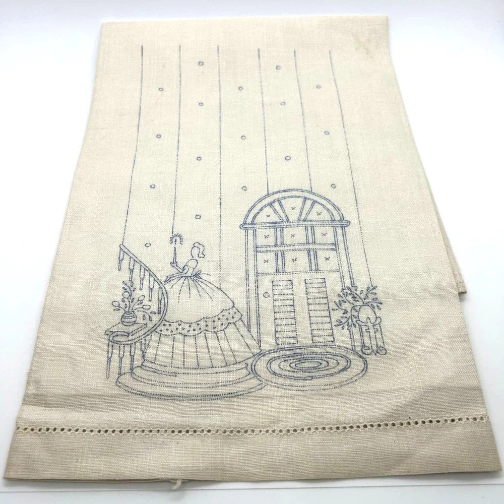 Vintage Linen Napkins for‎ Embroidery Craft Cream Color  Lot of 3 NOS